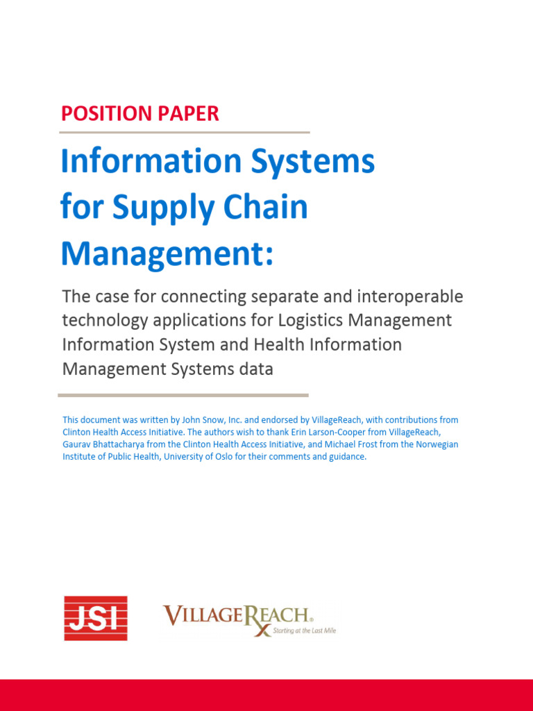 Integrating LMIS and HMIS for Efficiency | PDF | Logistics | Supply Chain