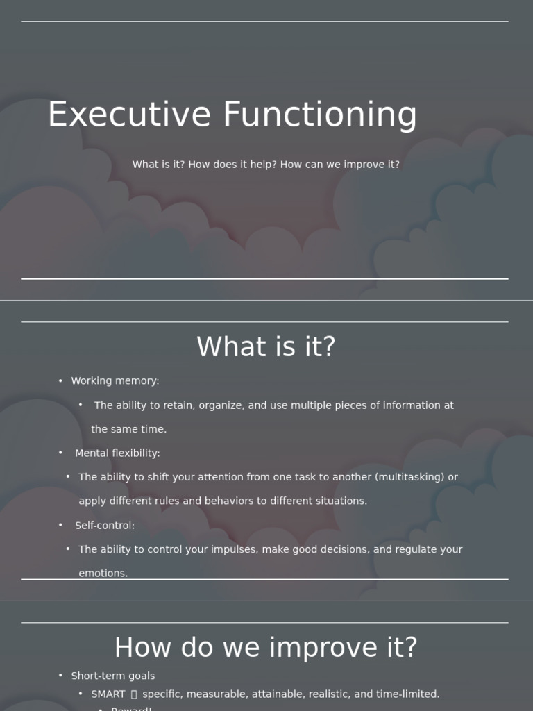 Executive Function | PDF