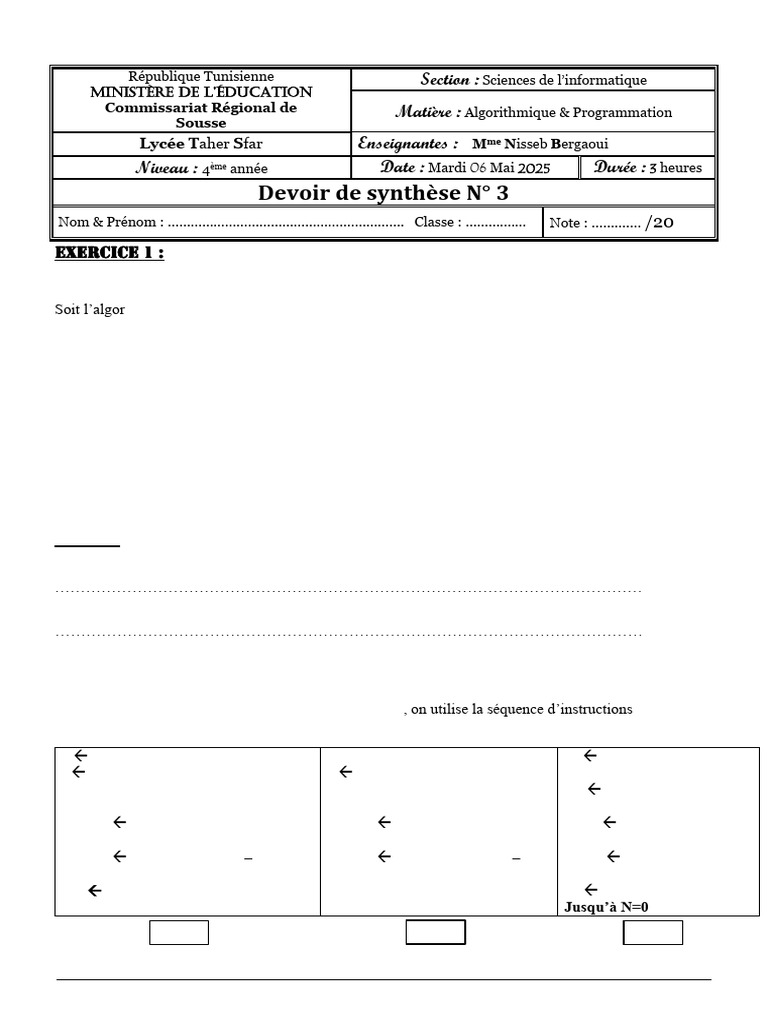 Exercice d'algorithmique et programmation | PDF | Alcène | Fichier texte