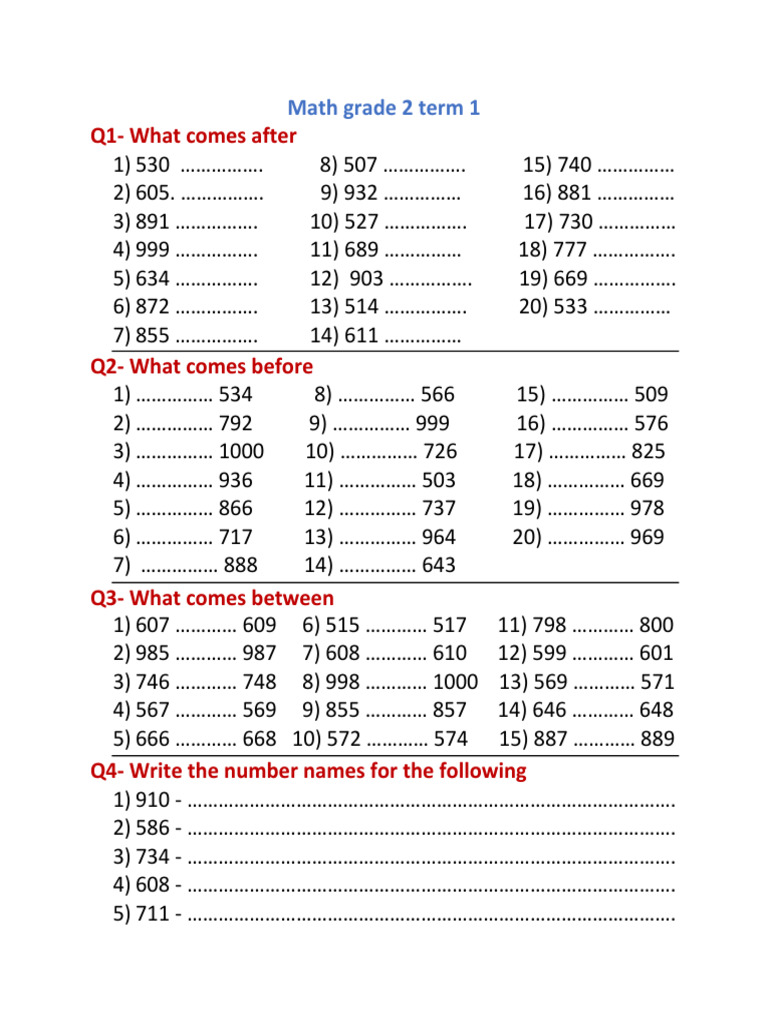 Math Grade 2 | PDF
