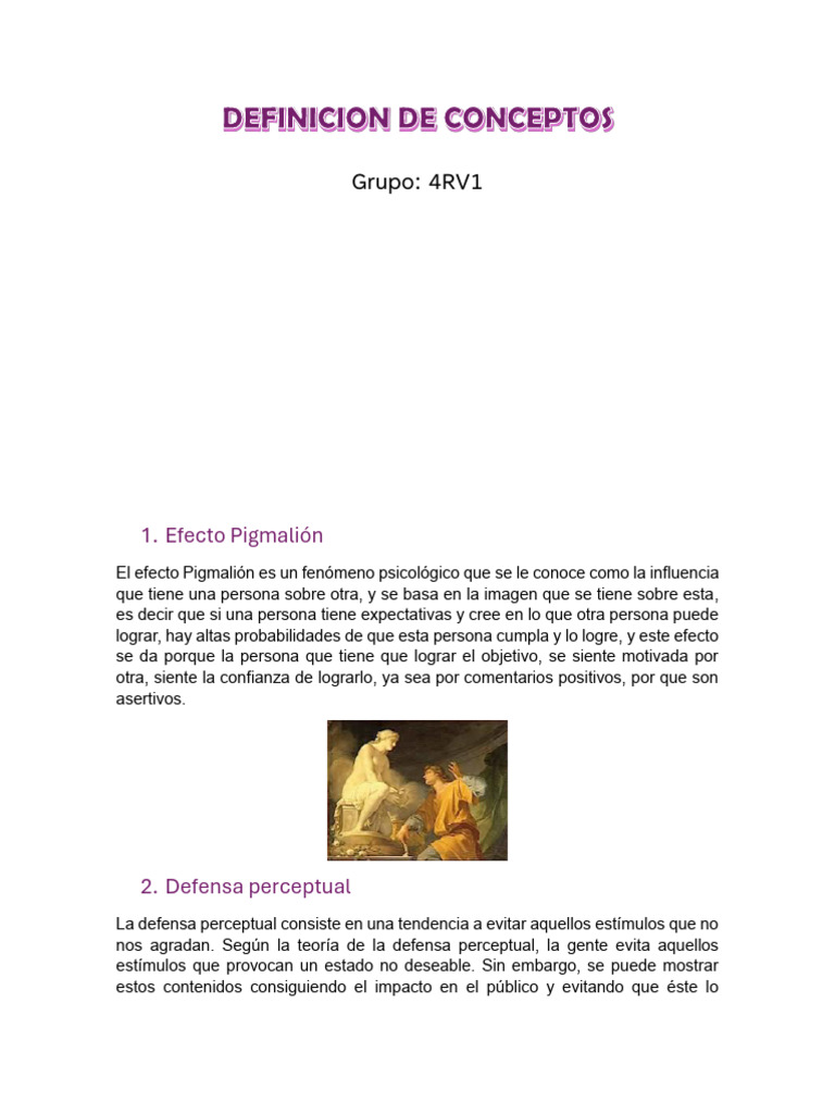 Definicion Conceptos de Desarrollo Humano | PDF | Pensamiento | Parcialidad