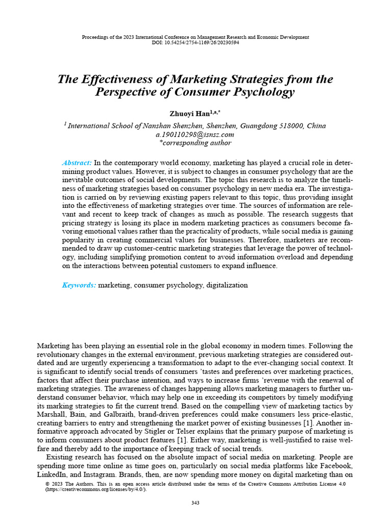 Consumer Psychology in Marketing Strategies | PDF | Brand | Marketing
