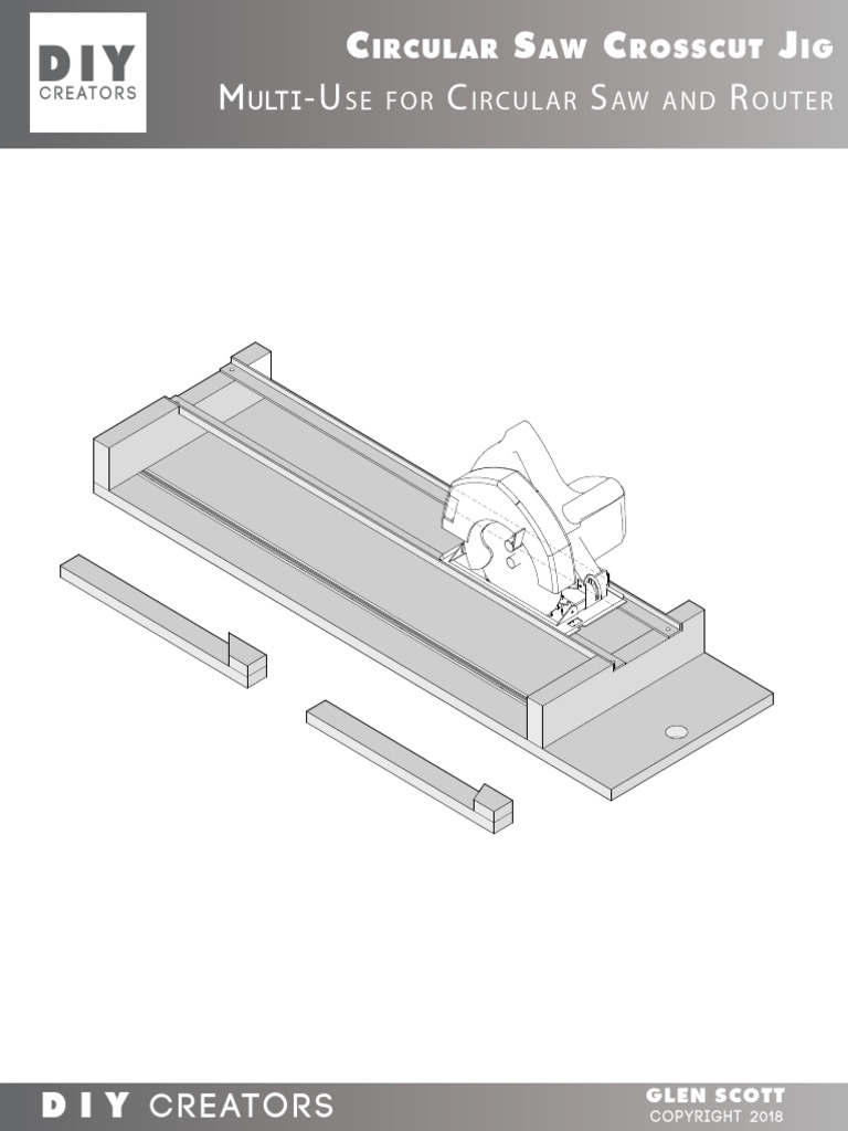 Circular Saw Crosscut Jig | PDF | Machining | Woodworking