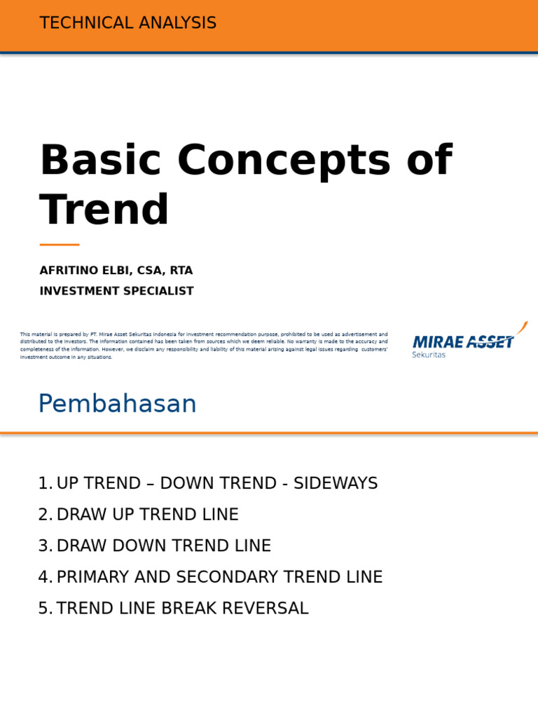 Technical Analysis: Understanding Trends | PDF