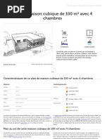 Plan De Maison Moderne 39x49 Pieds (12x15m) – 5 Chambres, 6 Salles De Bain – Toit Plat – Version Papier A4 Neuve