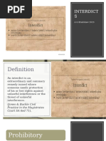 Understanding Final and Interim Interdicts | PDF | Injunction | Damages