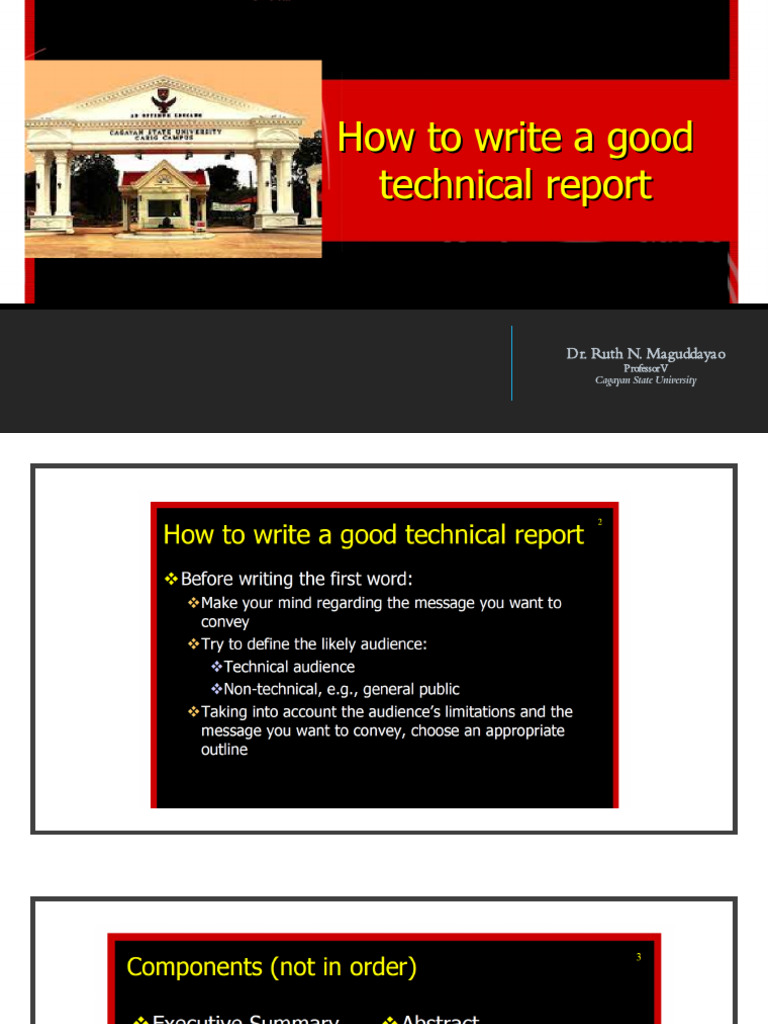 Lesson 8 Topic 4 How To Write A Good Techical Report | PDF
