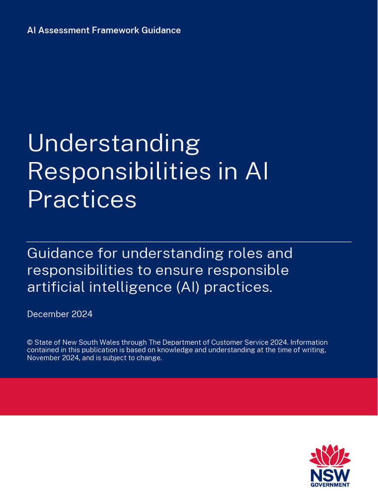 NSW AI Ethics Responsibilities Guide | PDF | Artificial Intelligence ...