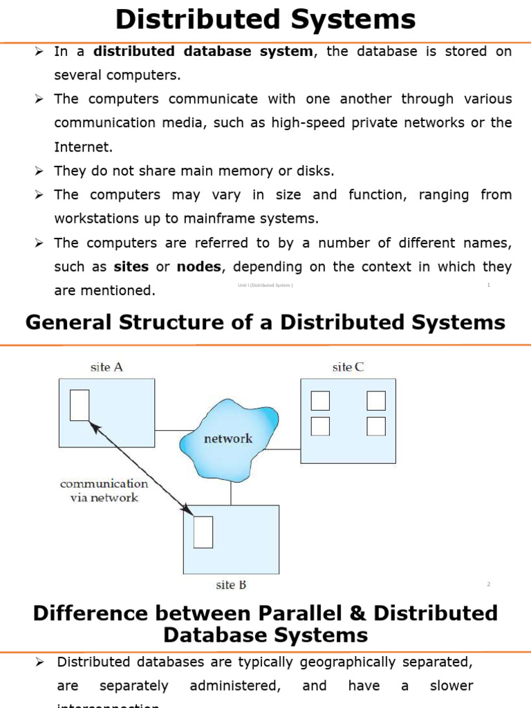 Understanding Distributed Databases | PDF | Databases | Replication ...