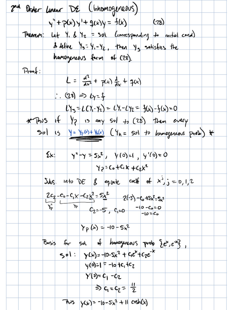 Ch. 3 (Inhomogeneous) | PDF