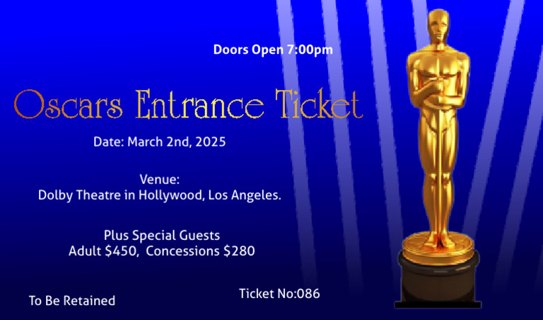 Oscars Entrance Ticket | PDF