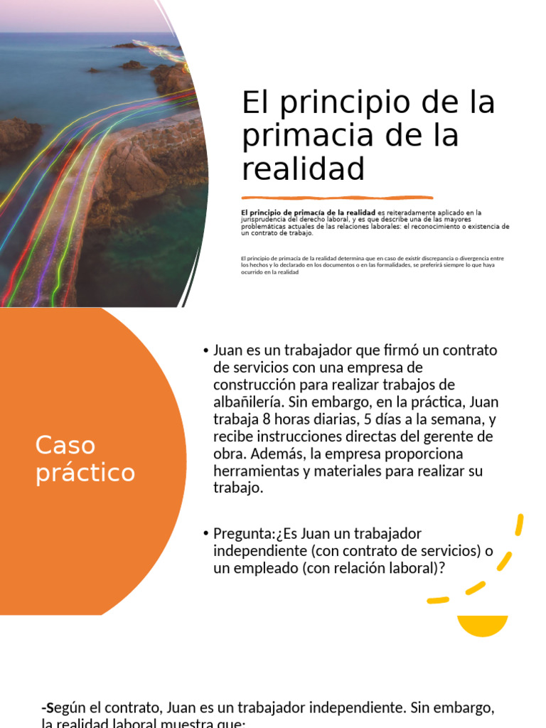 Primacía de la realidad laboral | PDF | Derecho laboral | Justicia