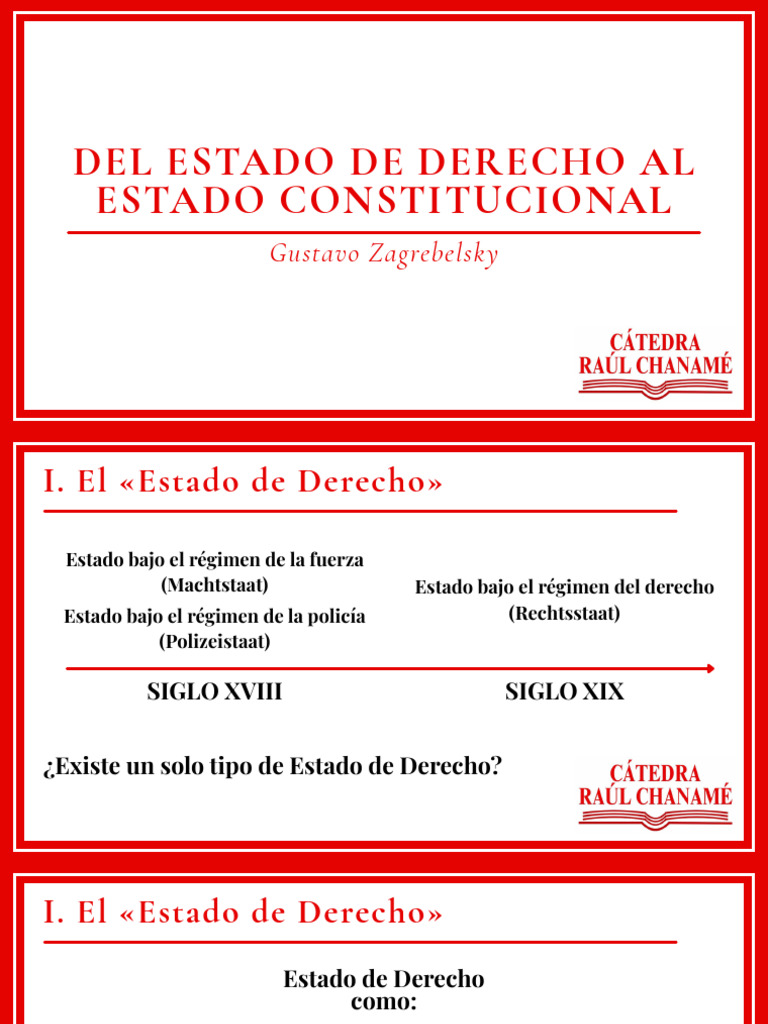 Del Estado de Derecho Al Estado Constitucional | PDF | Imperio de la ...