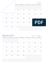 Calendar 2012 Page Per Month