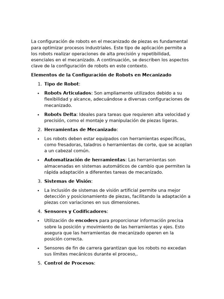 Confgurar de Robots para | PDF | Robot | Robótica