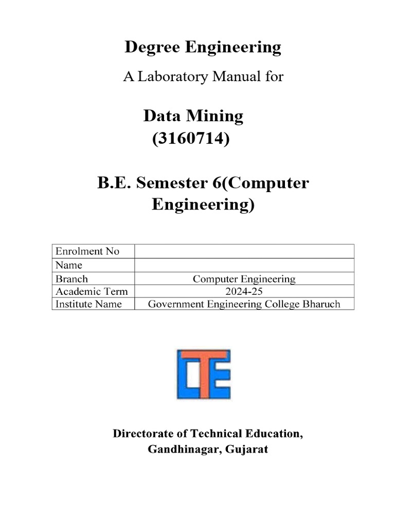 Data Mining Lab Manual for Engineers | PDF | Outlier | Machine Learning