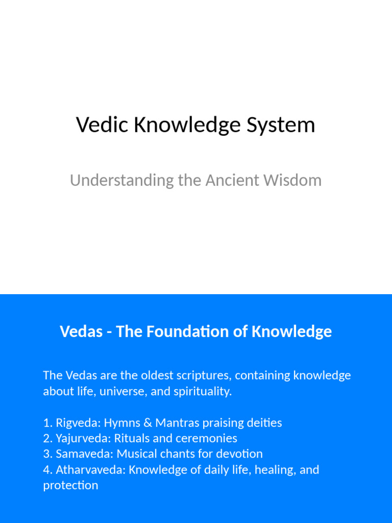 Vedic Knowledge and Life Rituals | PDF | Vedas | Indian Philosophy