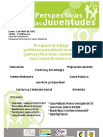 Foro Retos y Perspectivas de Las Juventudes