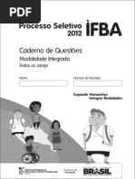 Prova do IFBA 2012