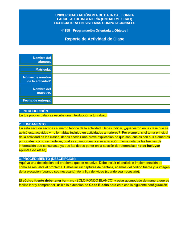Reporte de Programación Orientada a Objetos | PDF | Archivo de ...