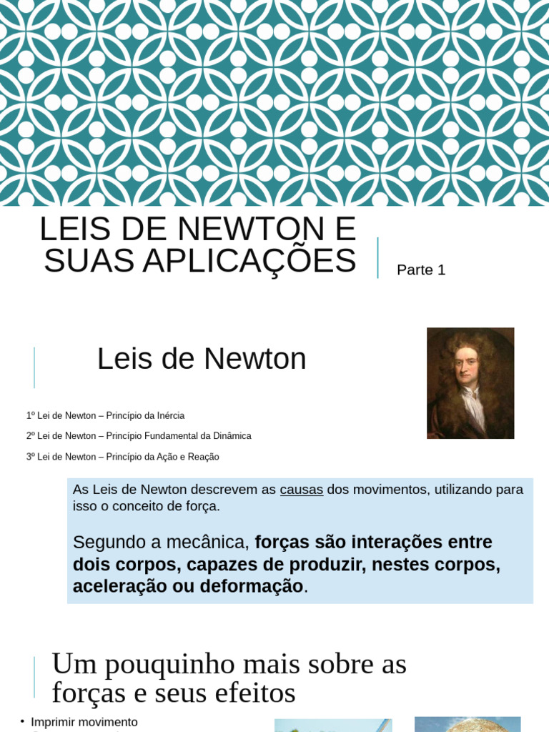 Aplicações das Leis de Newton | PDF | Força | Leis do Movimento de Newton
