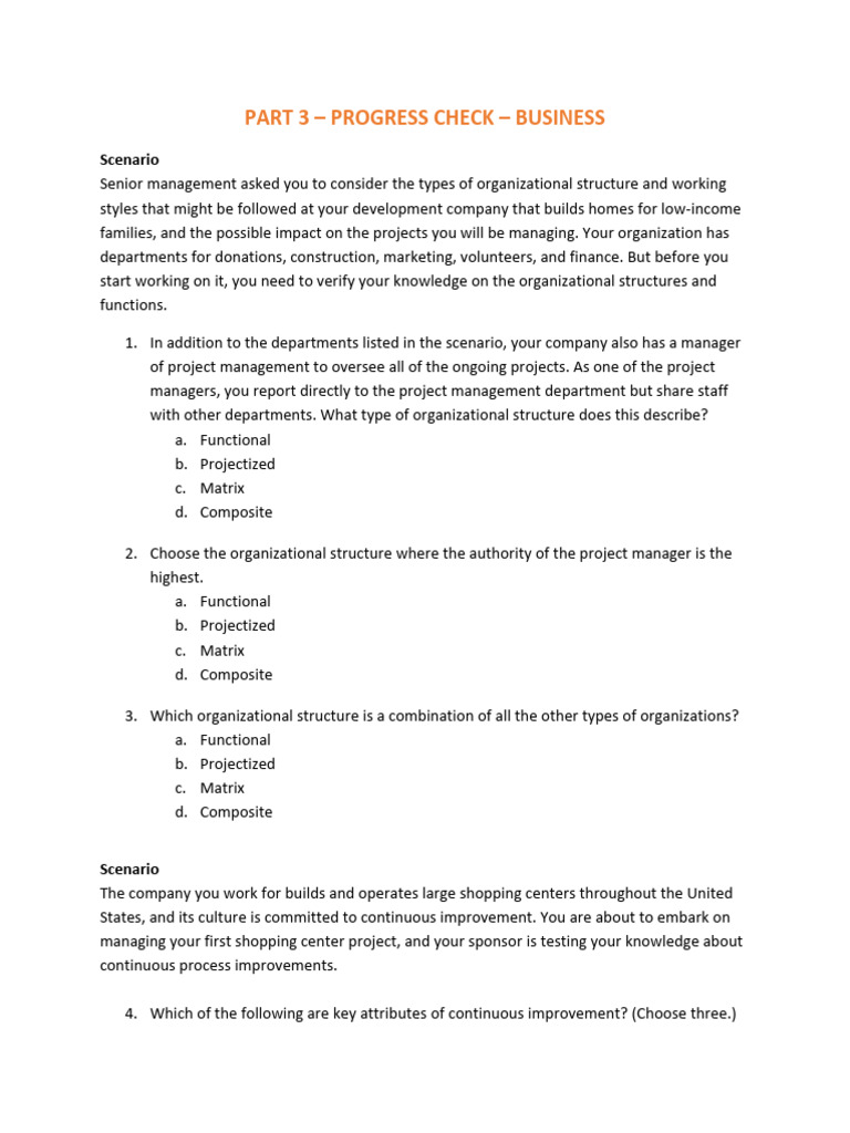 Project Management in Organizational Structures | PDF | Agile Software ...