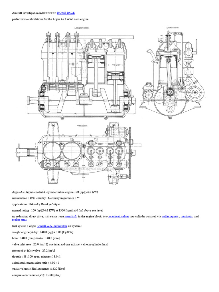 Argus As.I Engine Performance Data | PDF | Mechanical Engineering ...