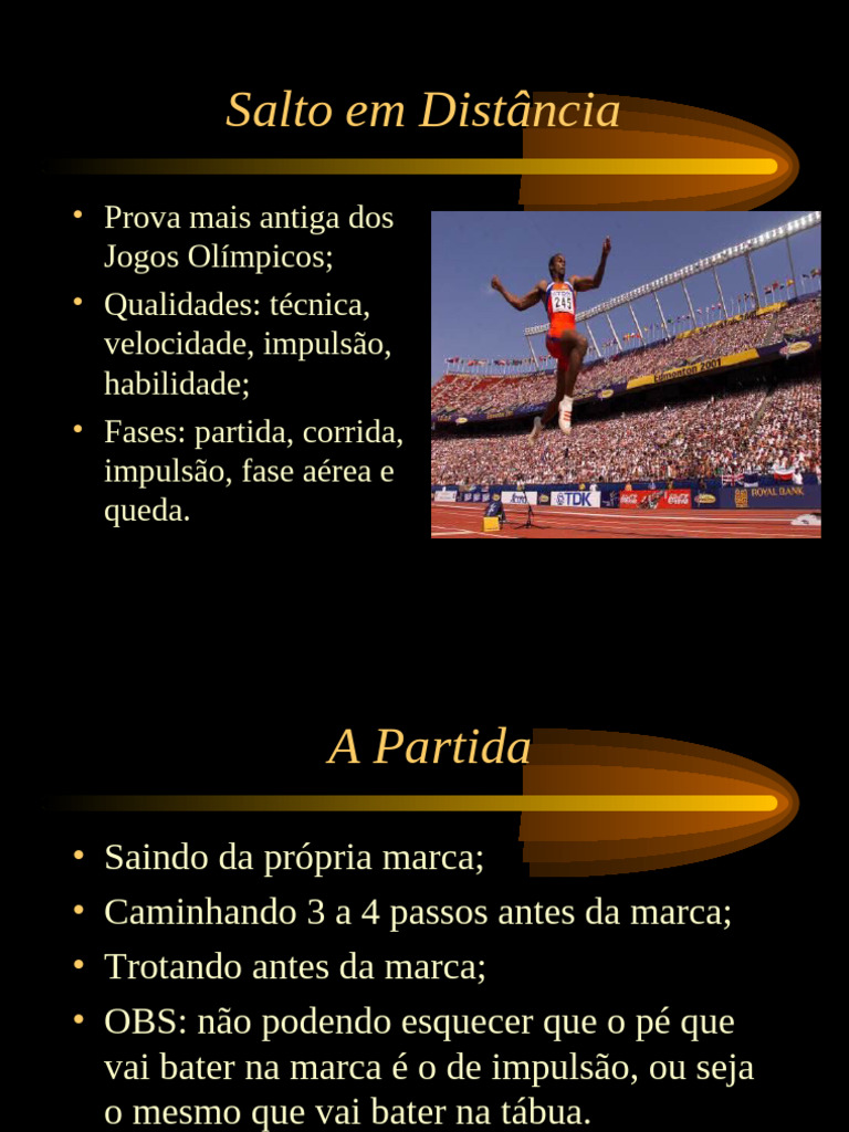 Técnicas do Salto em Distância | PDF