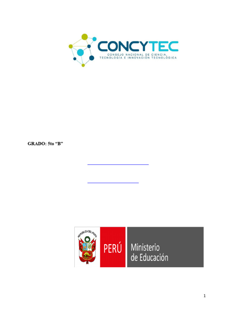Proyecto Concytec. RM | PDF | Enseñando | Internet