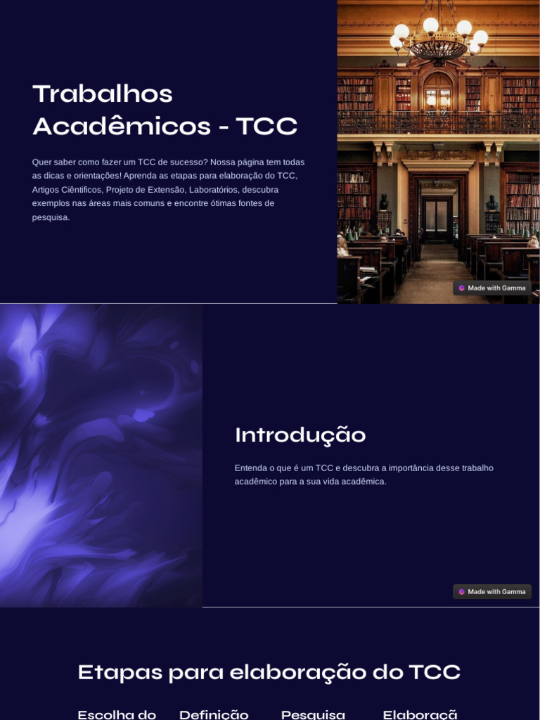Dicas para Fazer um TCC de Sucesso | PDF