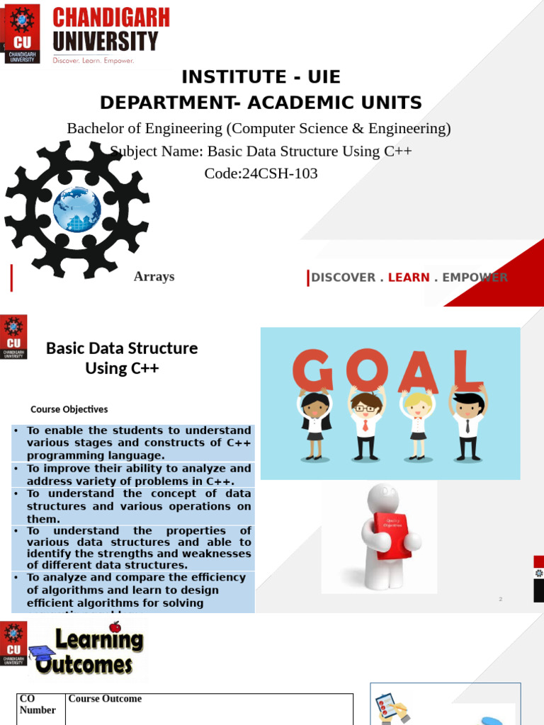 Basic Data Structures in C++: Arrays | PDF | Computer Programming ...