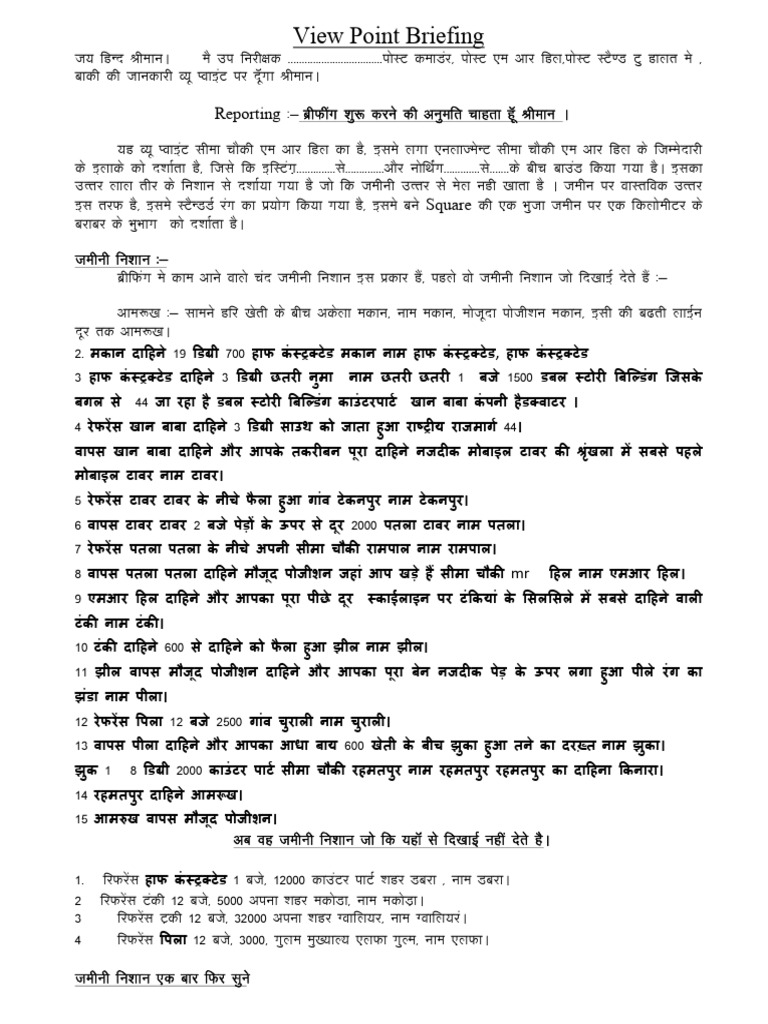 Viewpoint Breifing | PDF