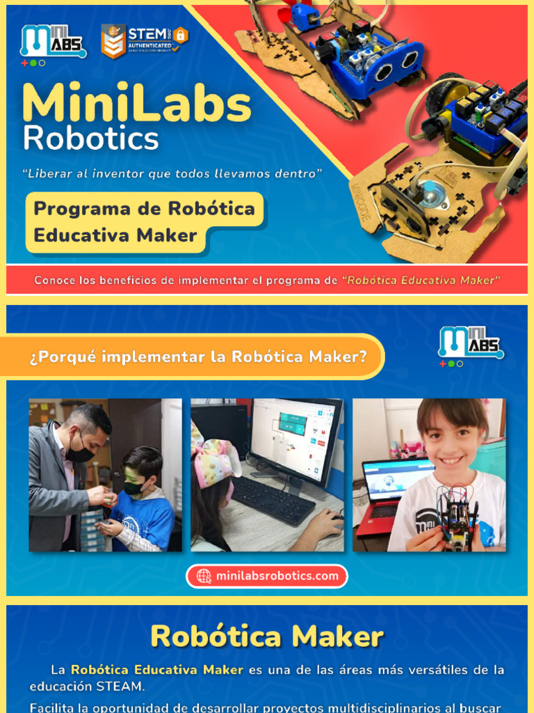 Programa de Robótica Educativa Maker | PDF | Robot | Robótica