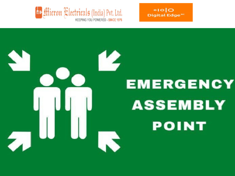 Emergency Assembly Point - Safety Posters - (Size - 4ft X 4 FT) | PDF