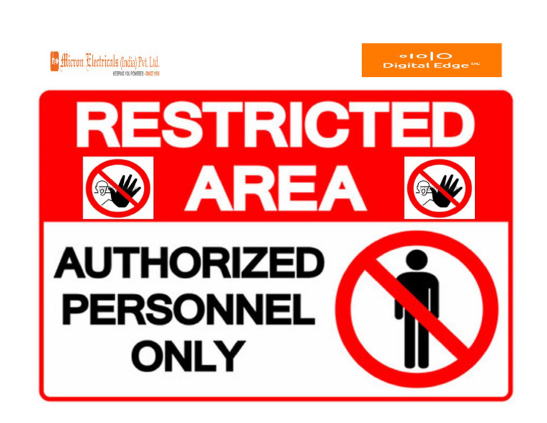 Restricted Area (Size - 2.6 FT X 3 FT) | PDF