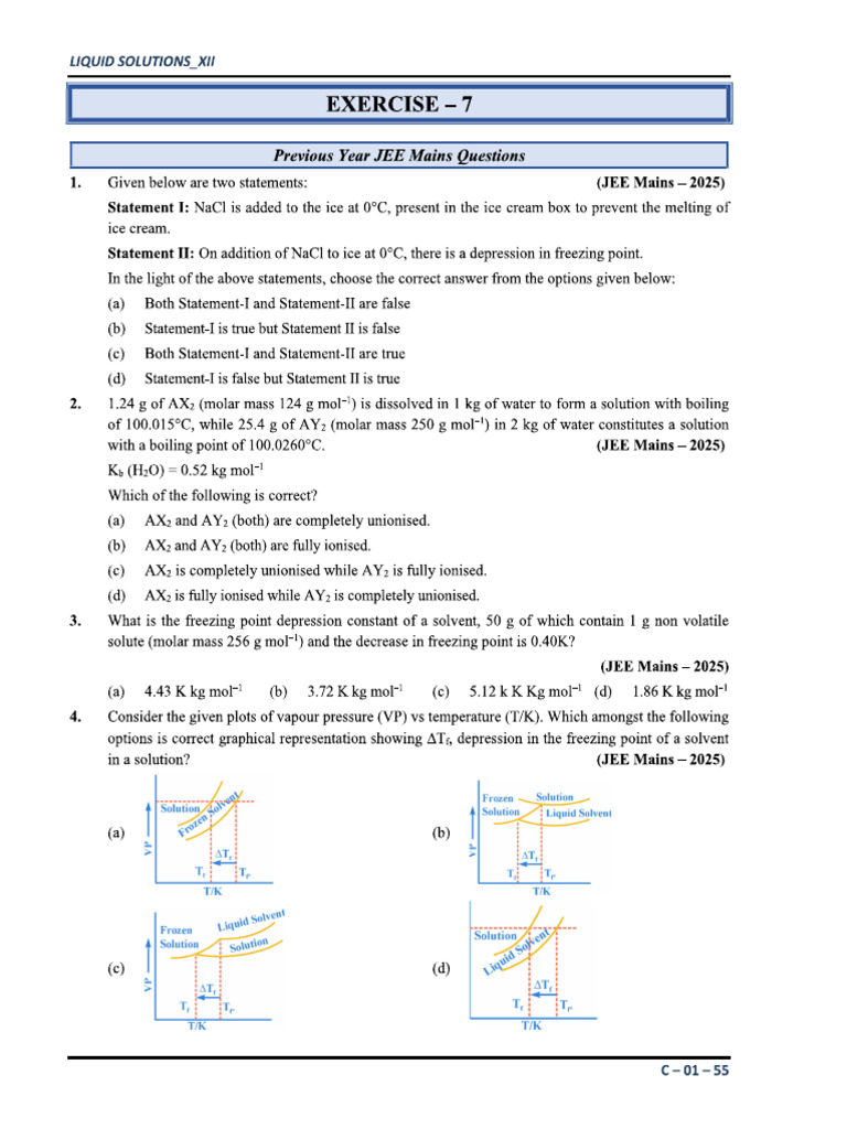 Solution Ex Neet 3 | PDF