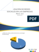 Utilización de Redes Sociales en las Empresas - 1er Entrega