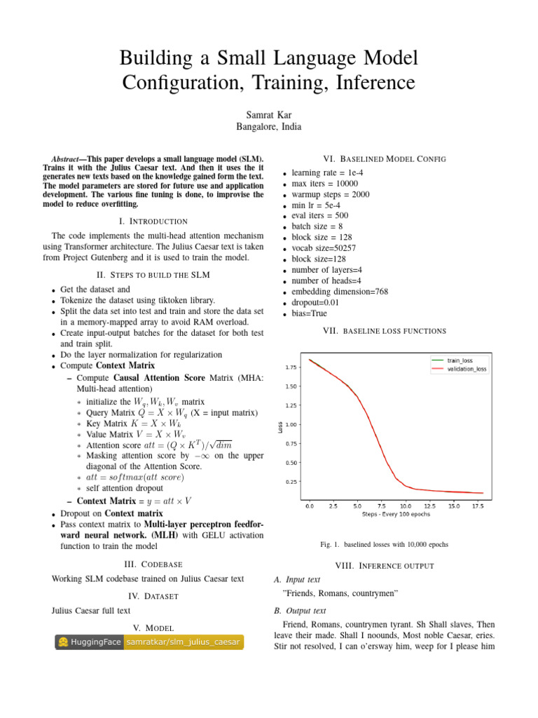 Building a Small Language Model | PDF | Machine Learning | Learning