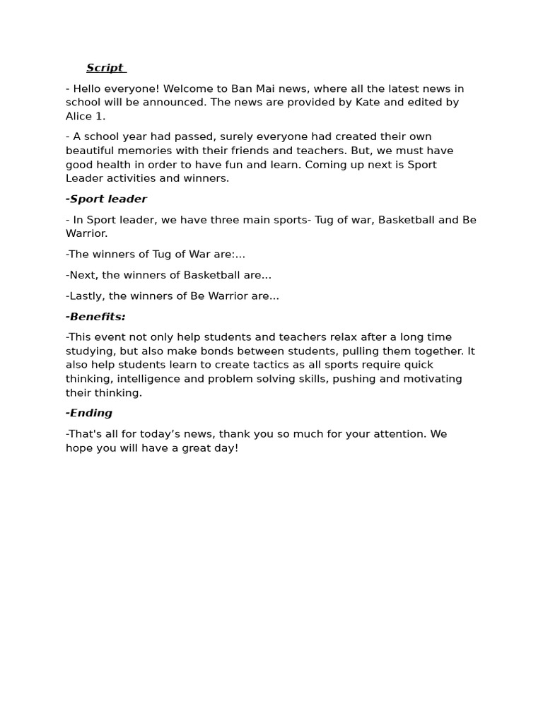 Script 2 | PDF