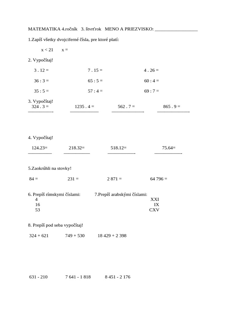 Matematika4 34 | PDF
