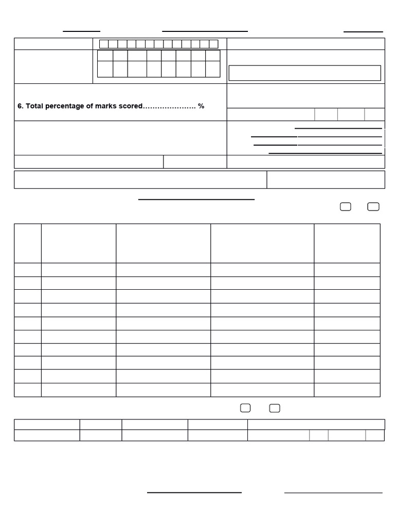 SSB Candidate Declaration Form | PDF