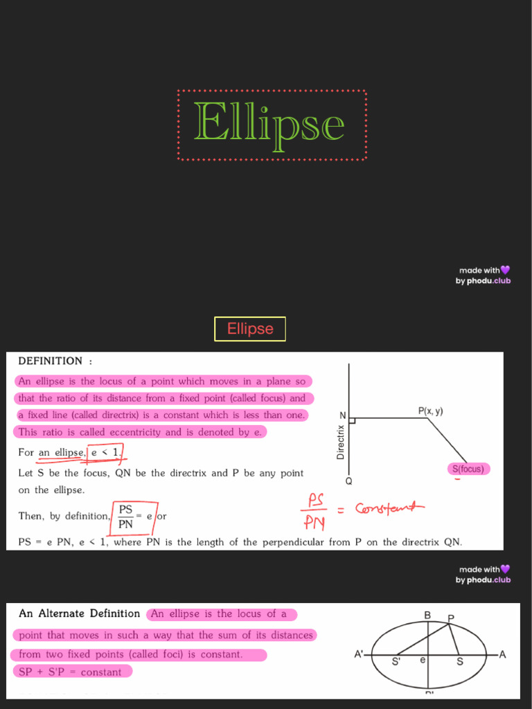 Understanding Ellipses and Hyperbolas | PDF | Manifold | Celestial ...