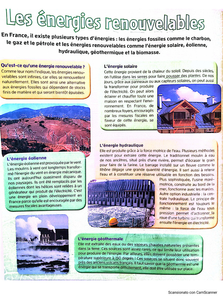 Les Énergies Renouvelables 1di2 | PDF