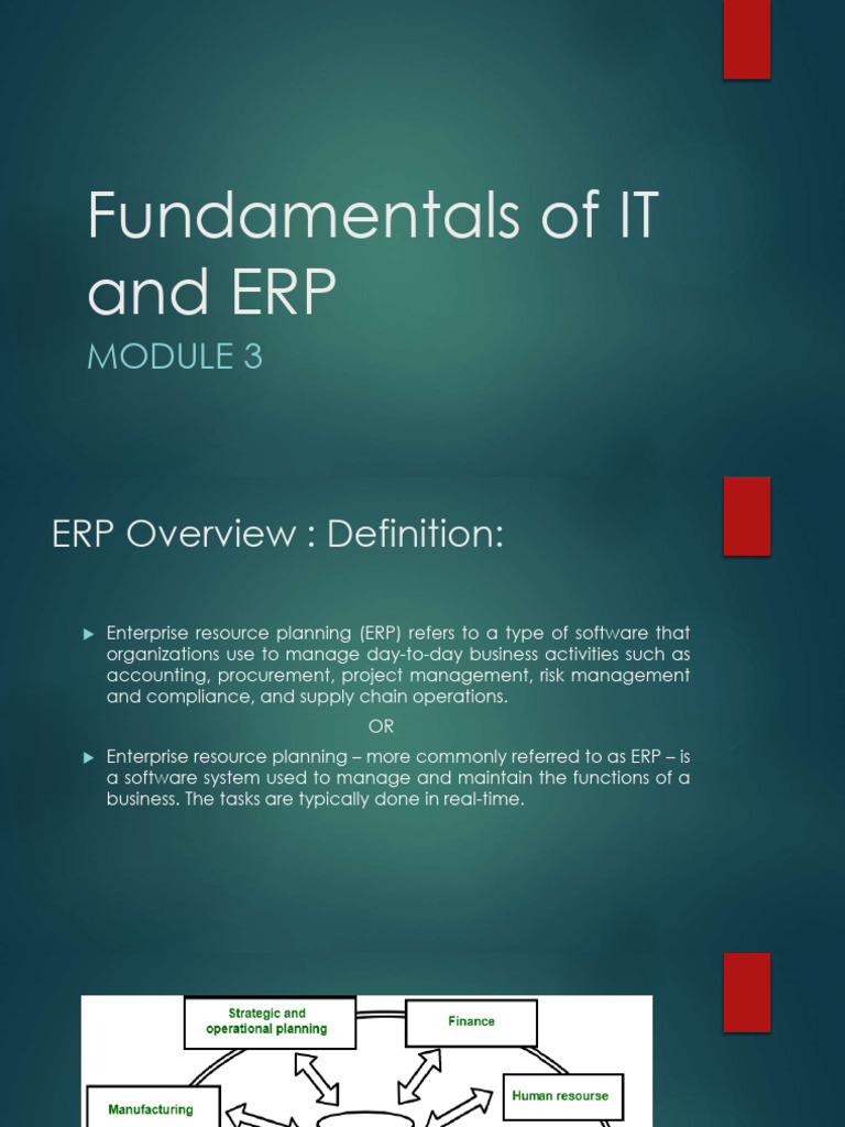 ERP Fundamentals and Deployment Insights | PDF | Enterprise Resource ...