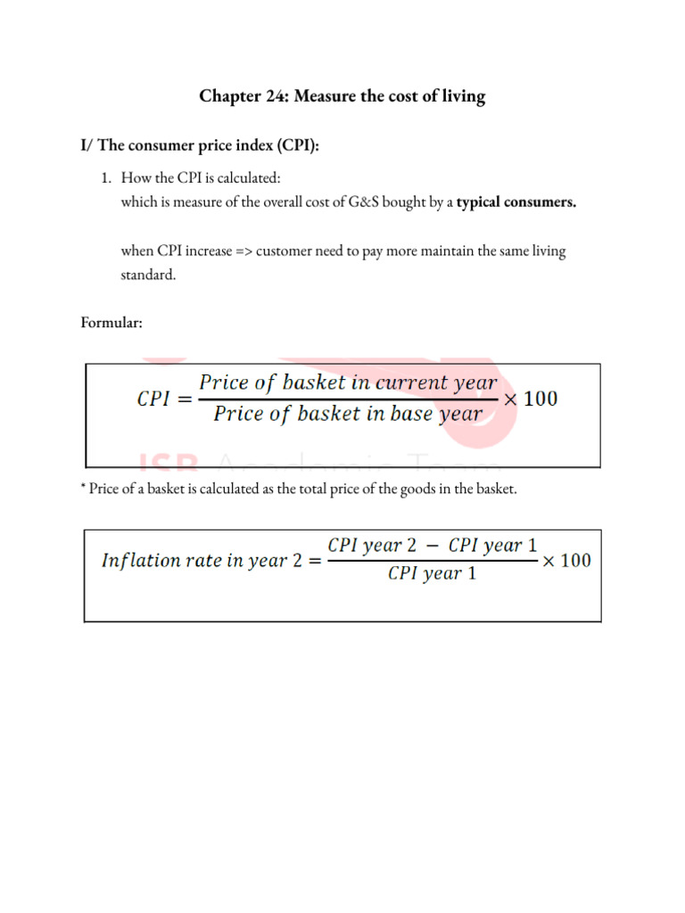 Understanding CPI and Cost of Living | PDF | Cost Of Living | Real ...