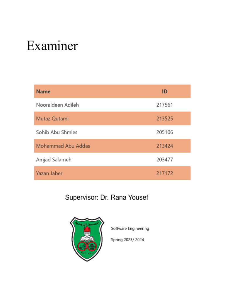 Software Engineering Project Plan | PDF | Computer Security | Security