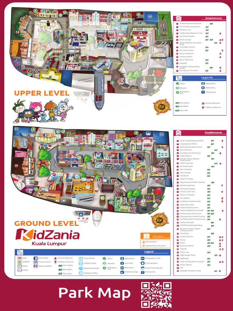 KidZania Park Map Overview | PDF