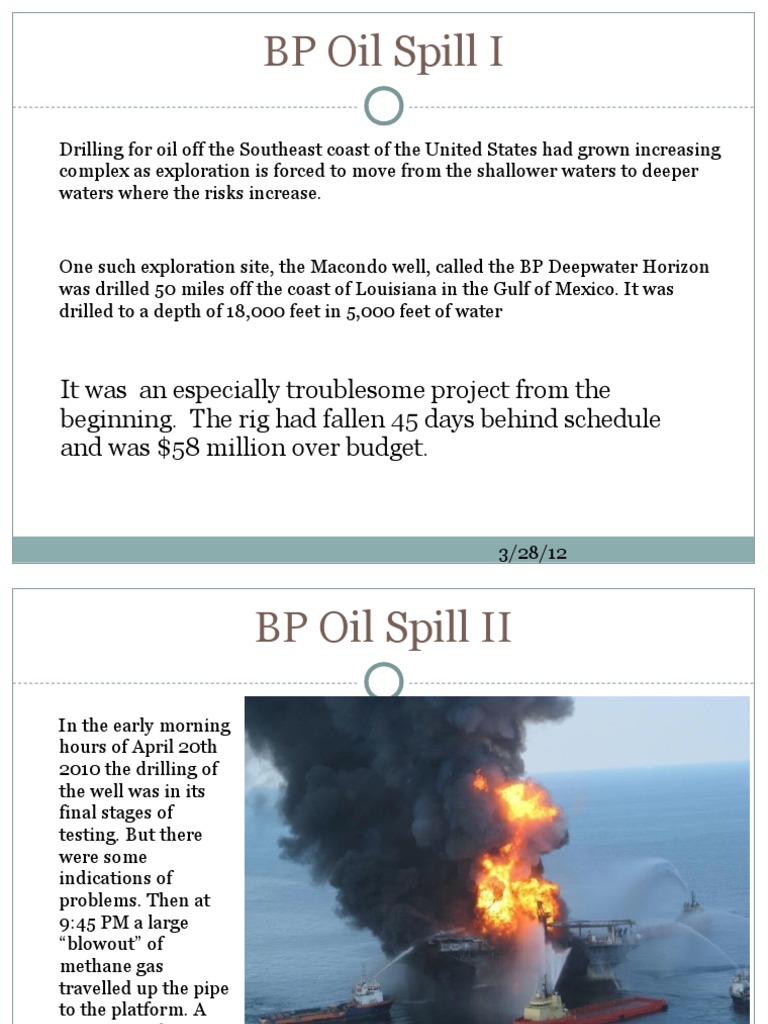 Causes of the BP Oil Spill Disaster | PDF | Deepwater Horizon Oil Spill ...