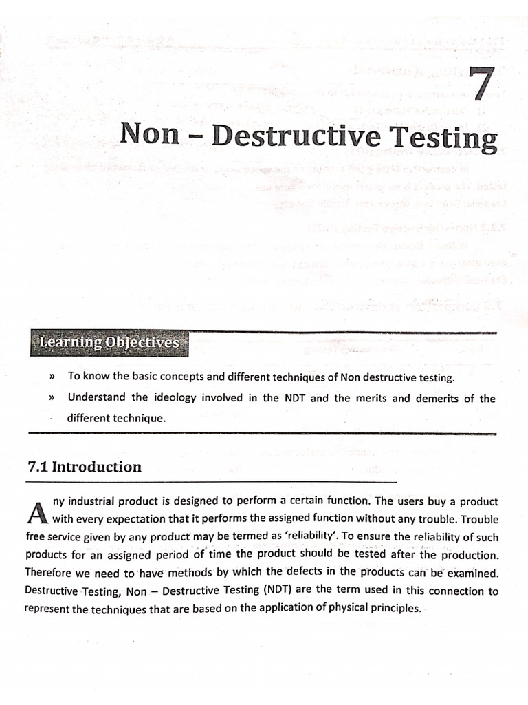 NDT Notes | PDF