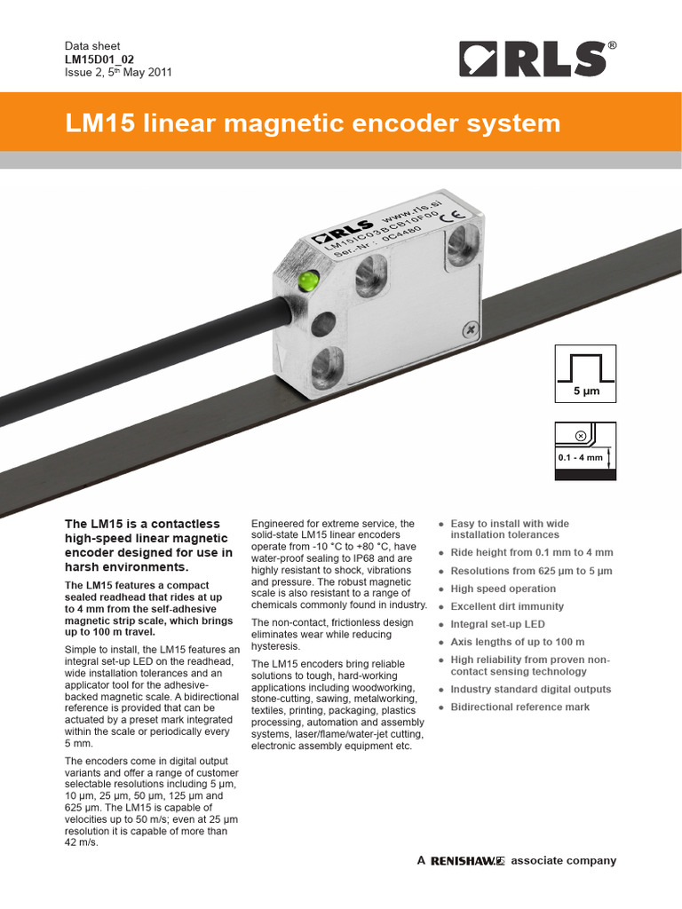 LM15 Linear Magnetic Encoder Overview | PDF | Mechanical Engineering
